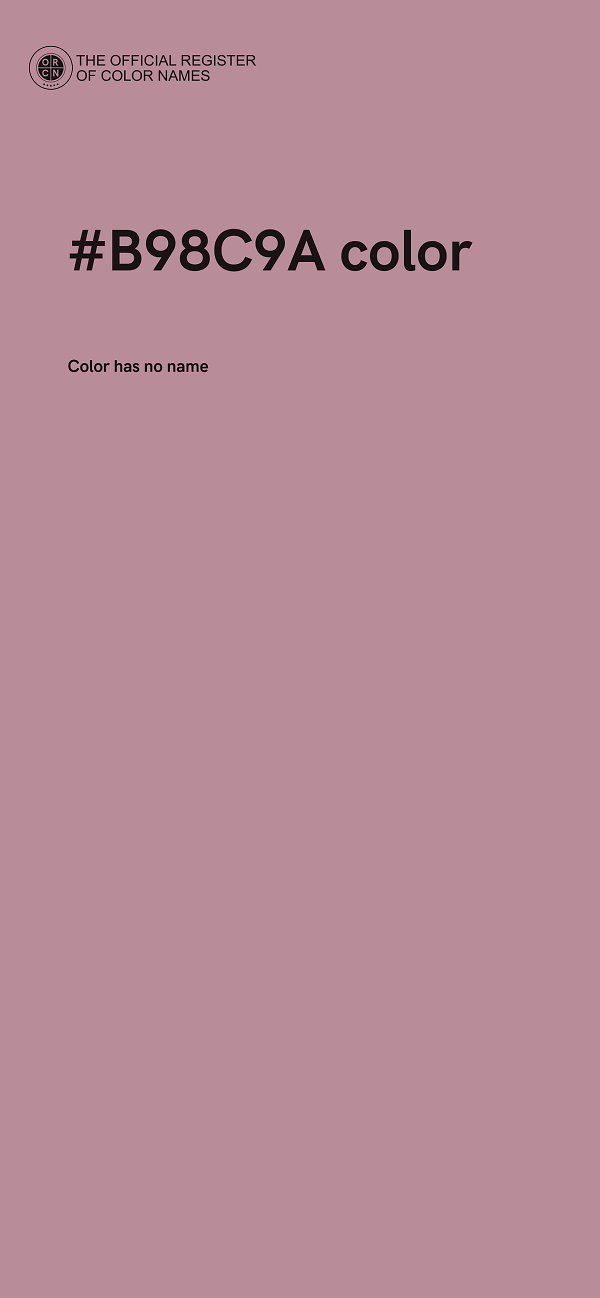#B98C9A color image