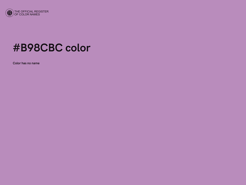 #B98CBC color image