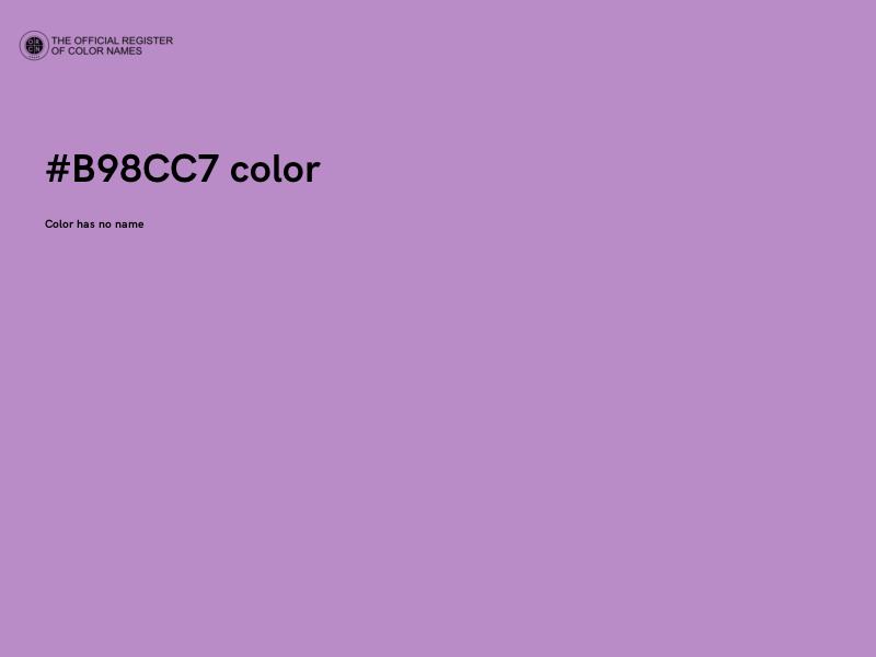 #B98CC7 color image