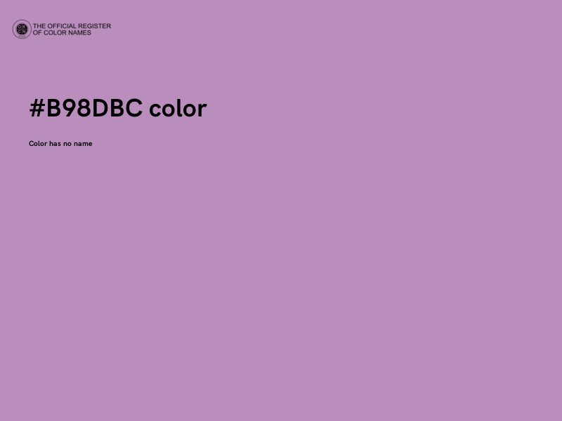 #B98DBC color image