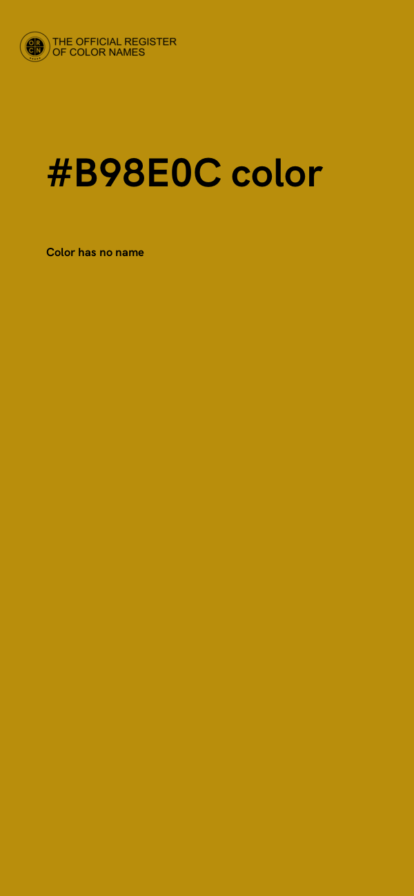 #B98E0C color image