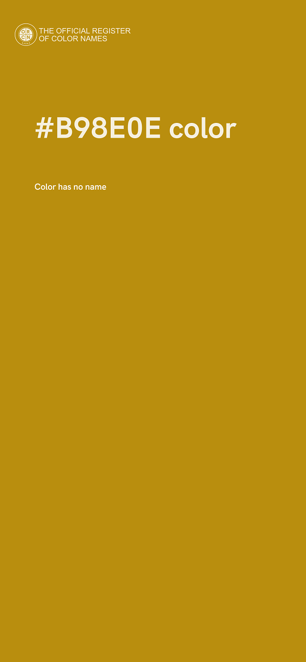 #B98E0E color image
