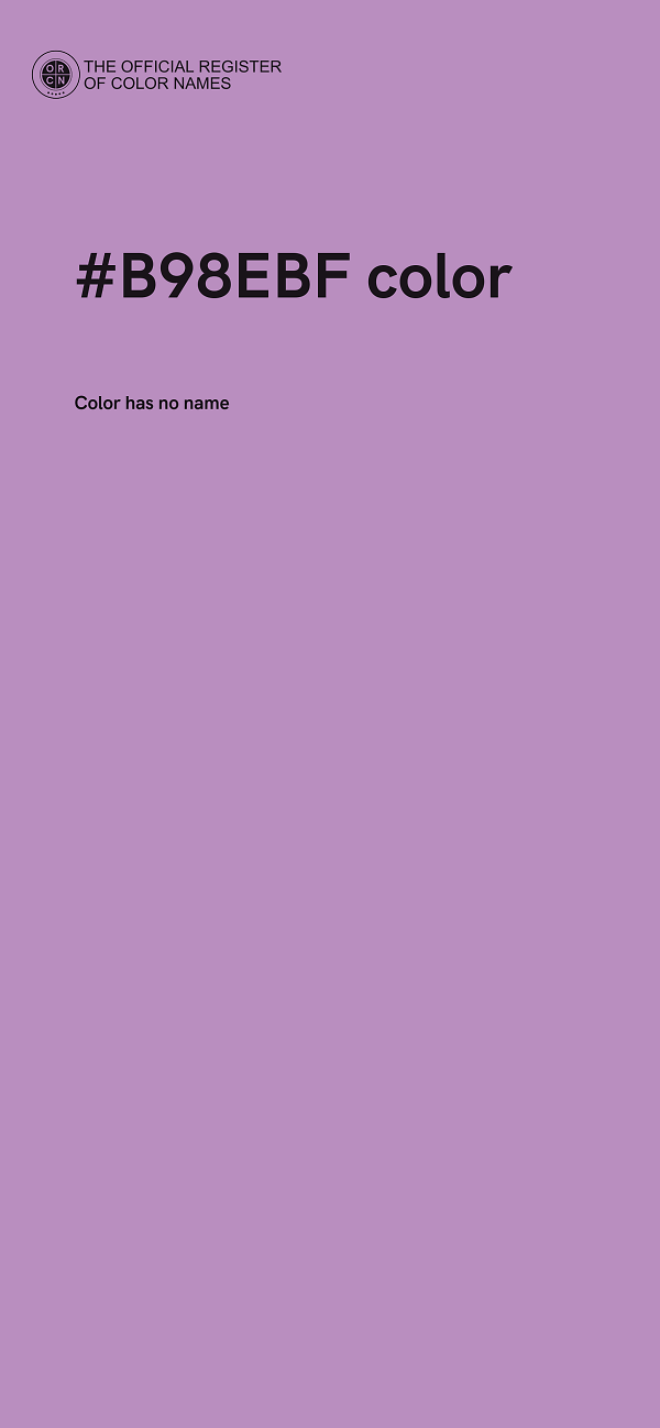 #B98EBF color image
