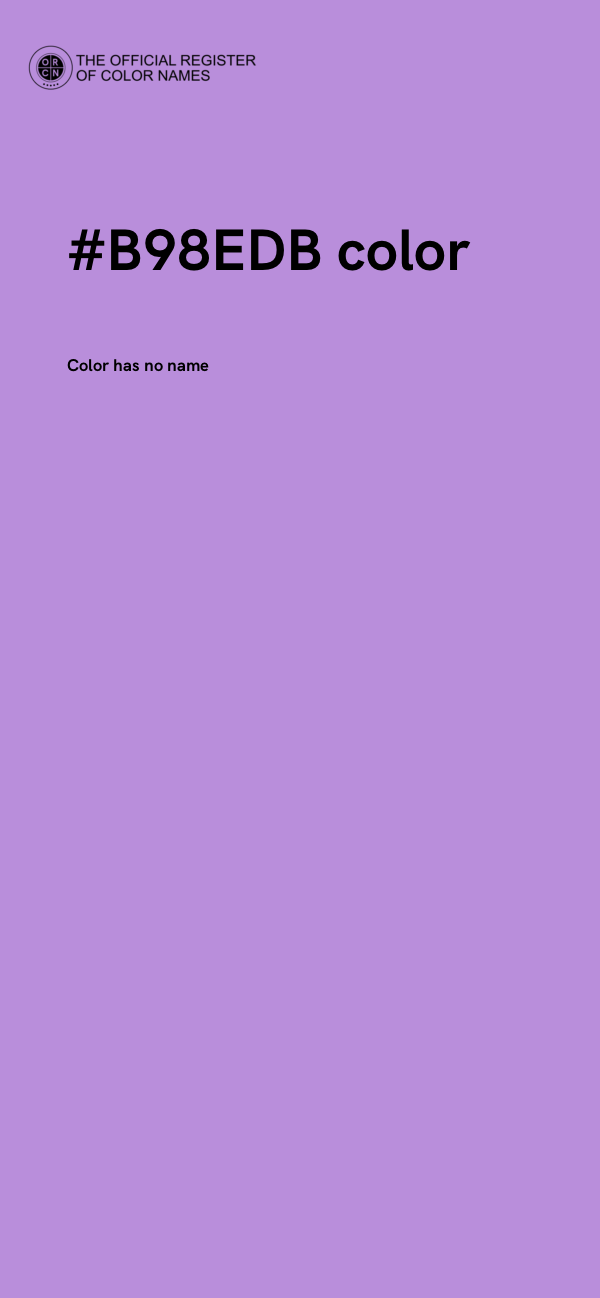 #B98EDB color image