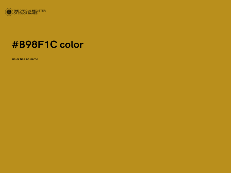 #B98F1C color image