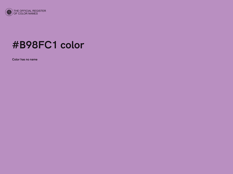 #B98FC1 color image