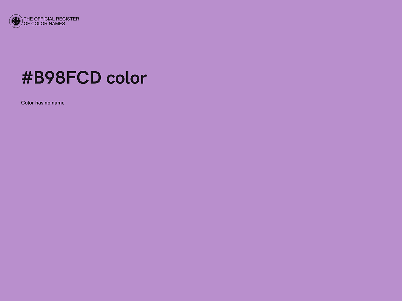 #B98FCD color image
