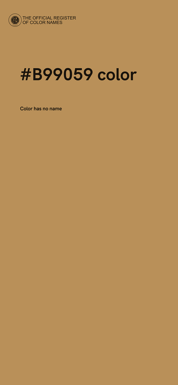 #B99059 color image