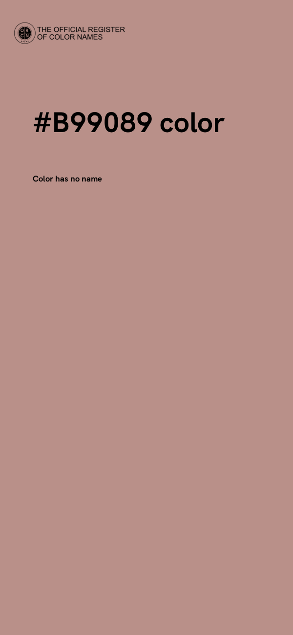 #B99089 color image