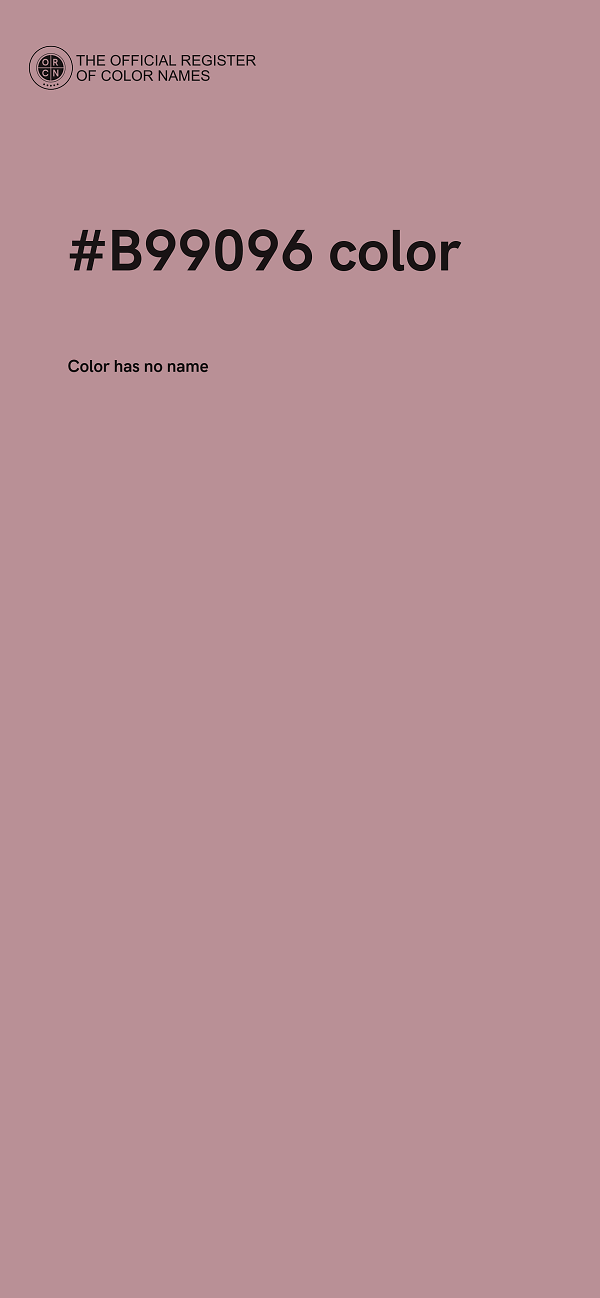 #B99096 color image