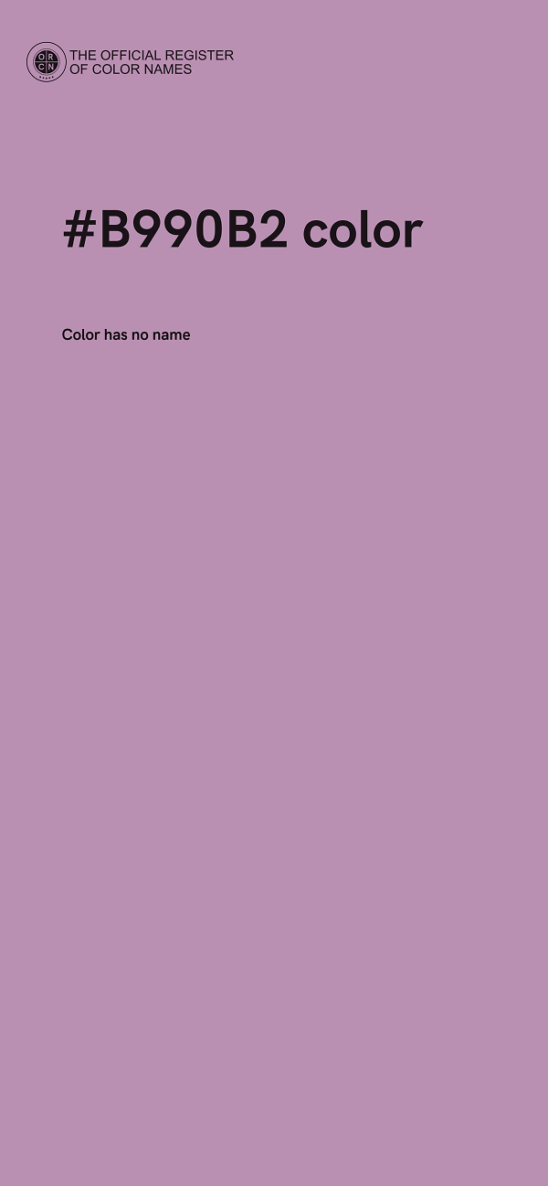#B990B2 color image
