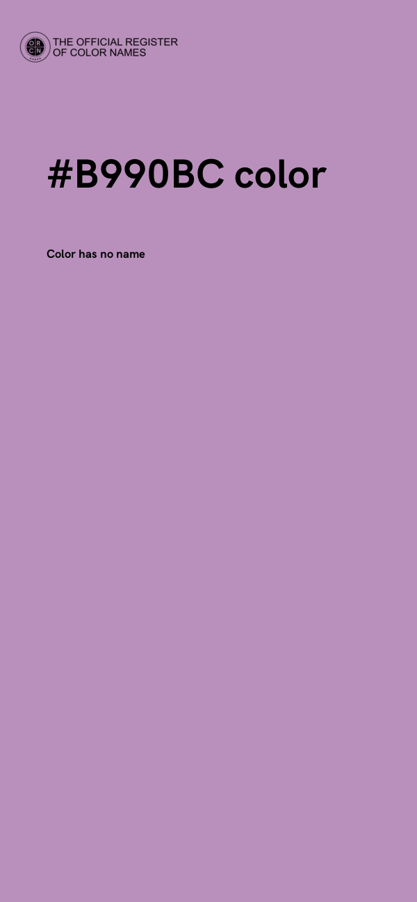 #B990BC color image