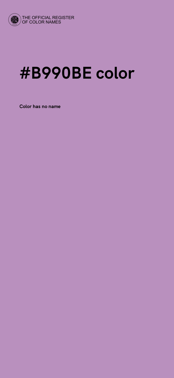 #B990BE color image