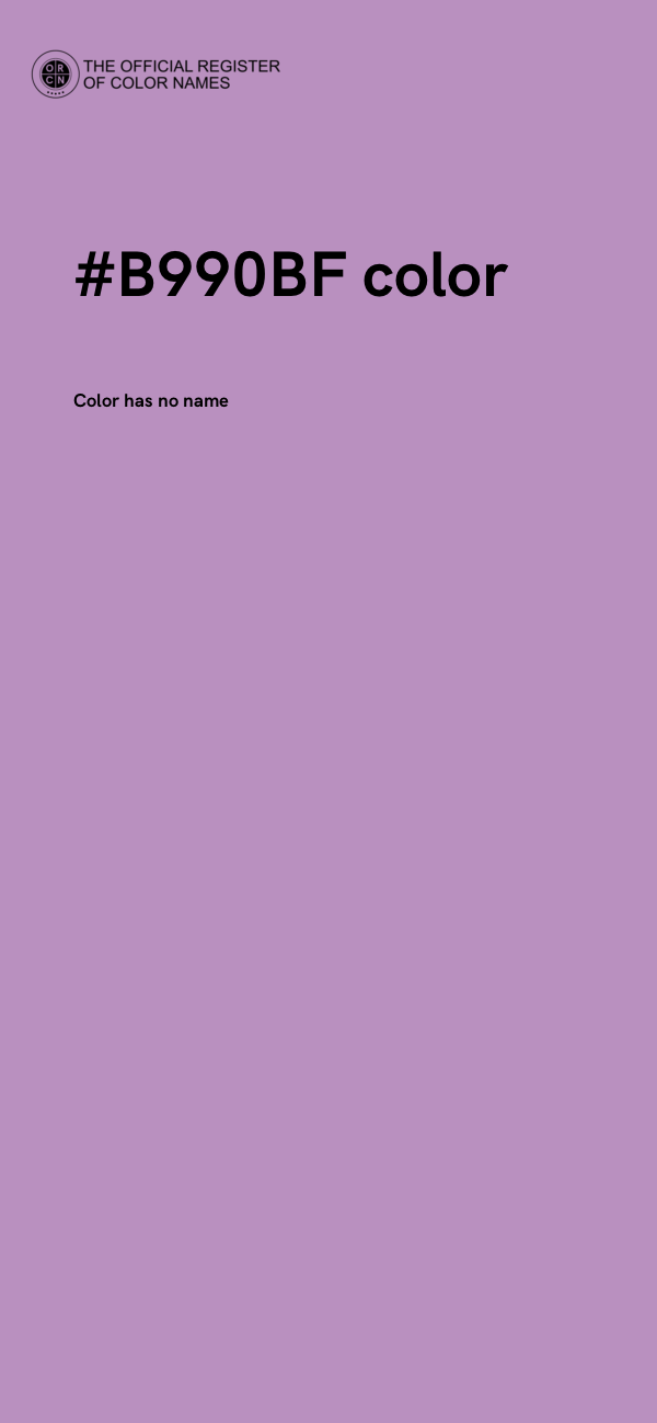 #B990BF color image