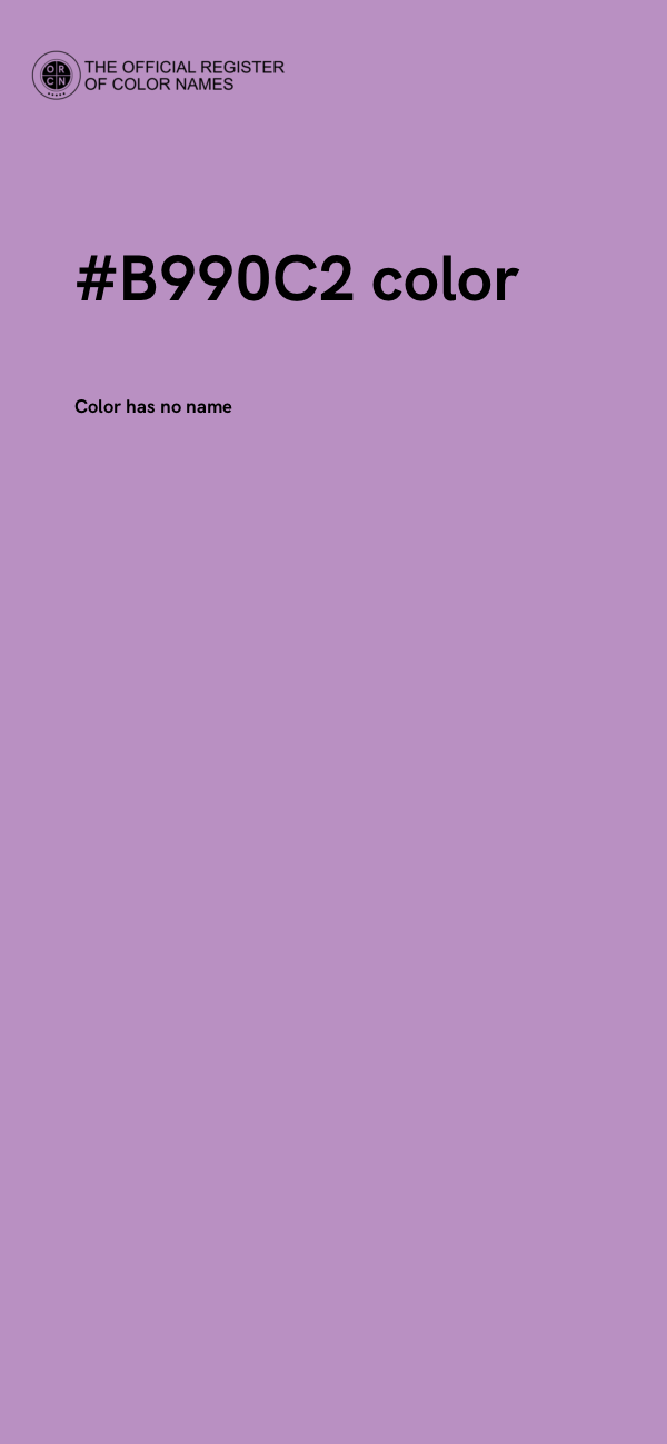 #B990C2 color image