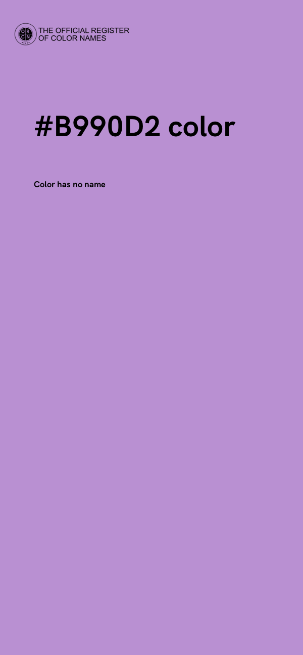 #B990D2 color image