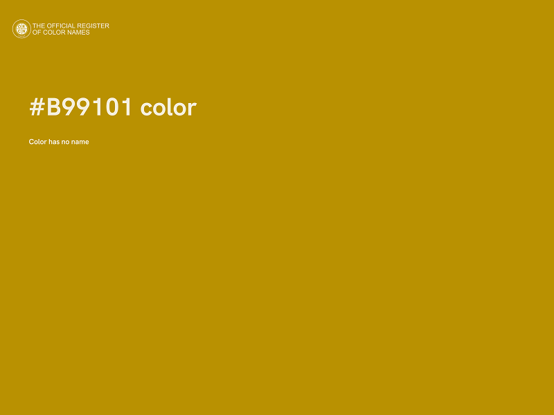 #B99101 color image