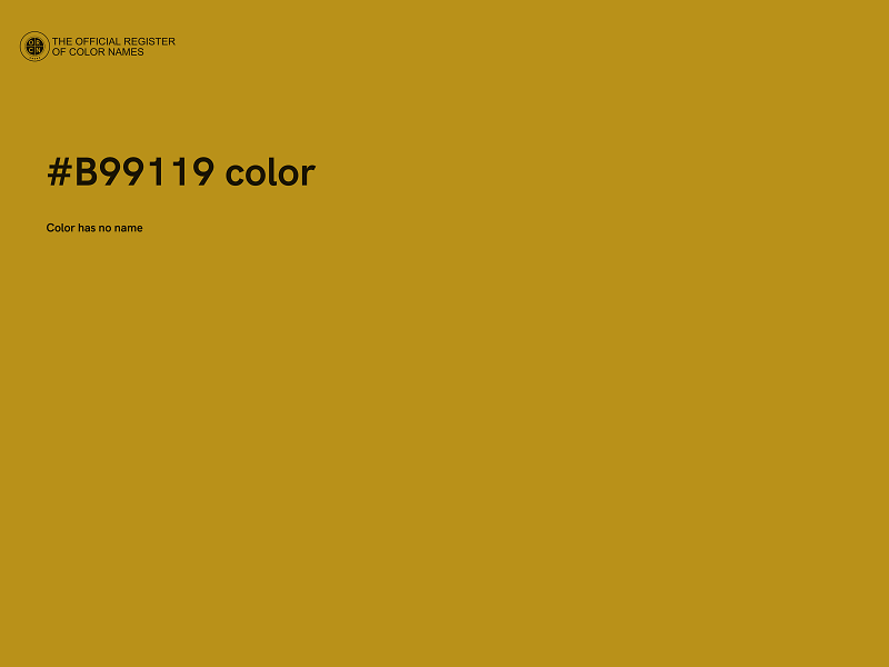 #B99119 color image