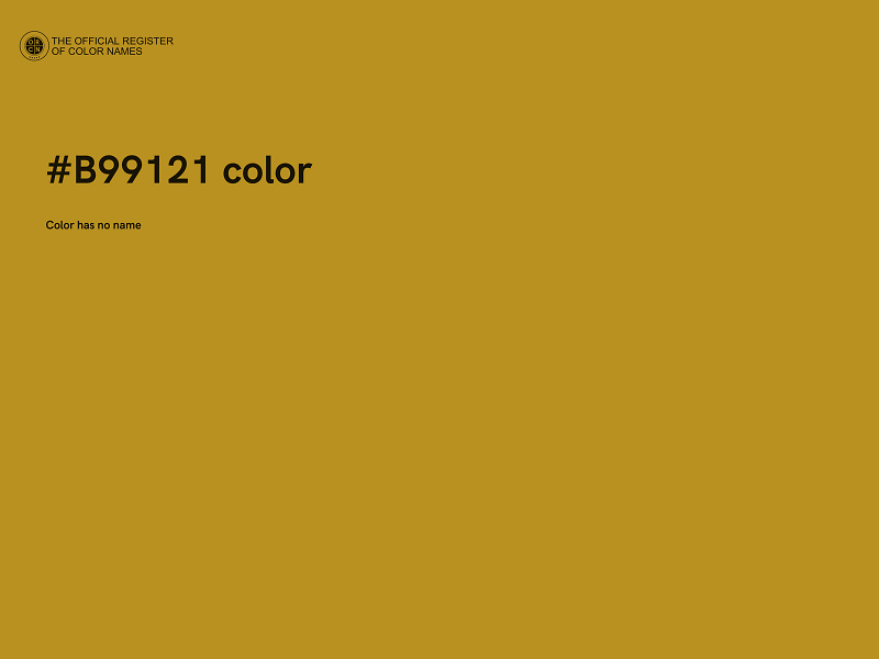 #B99121 color image