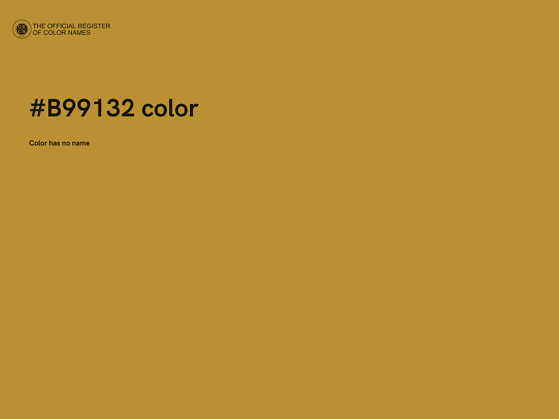 #B99132 color image