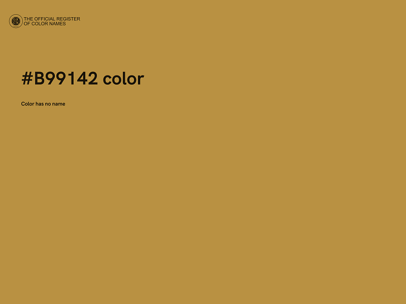 #B99142 color image