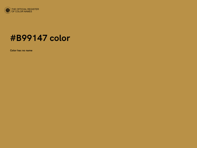 #B99147 color image