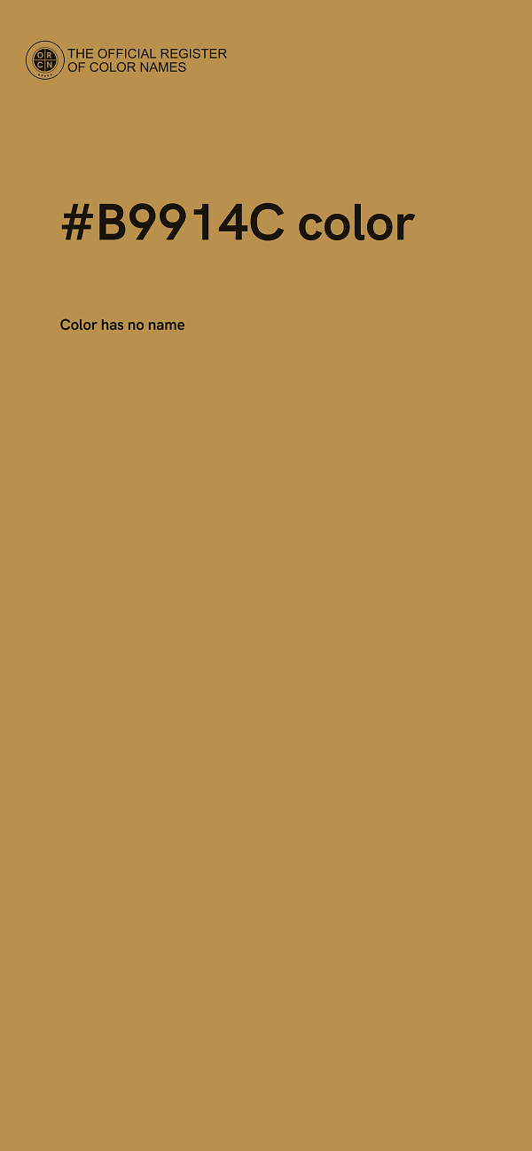 #B9914C color image