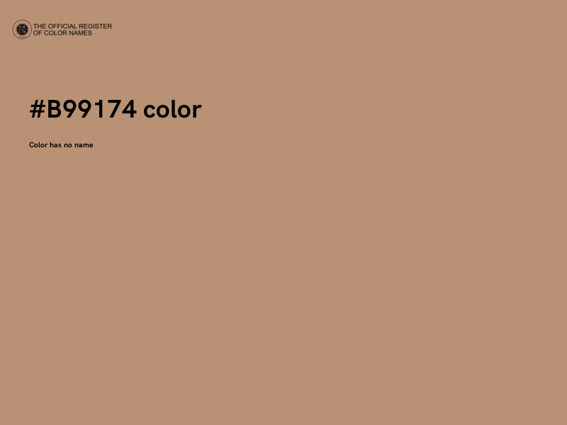 #B99174 color image