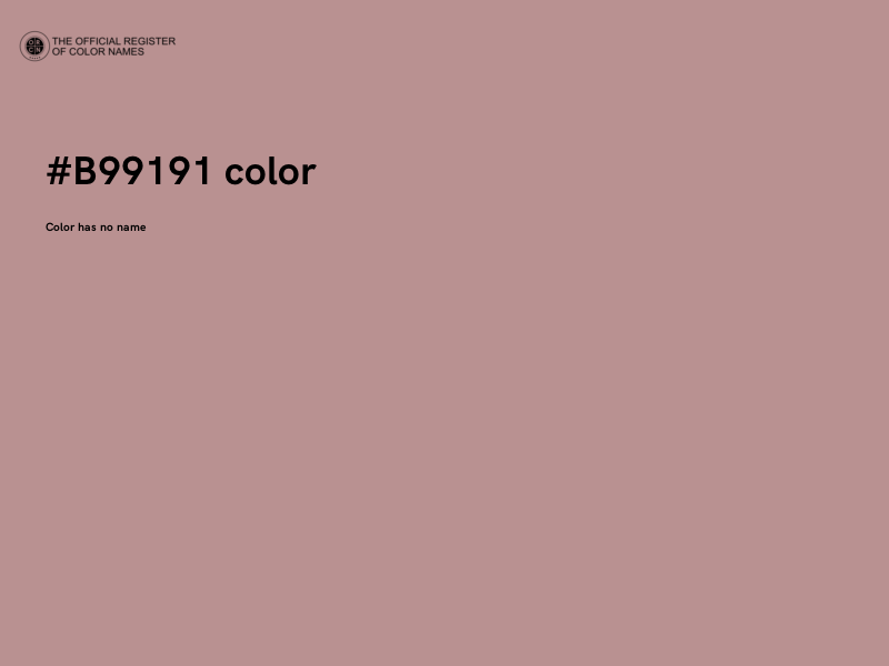 #B99191 color image