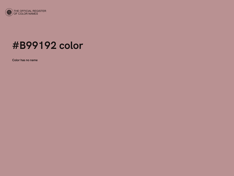 #B99192 color image