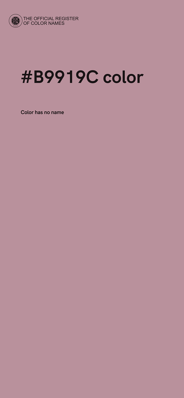 #B9919C color image