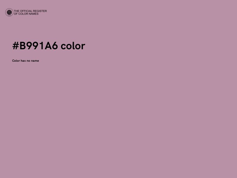 #B991A6 color image