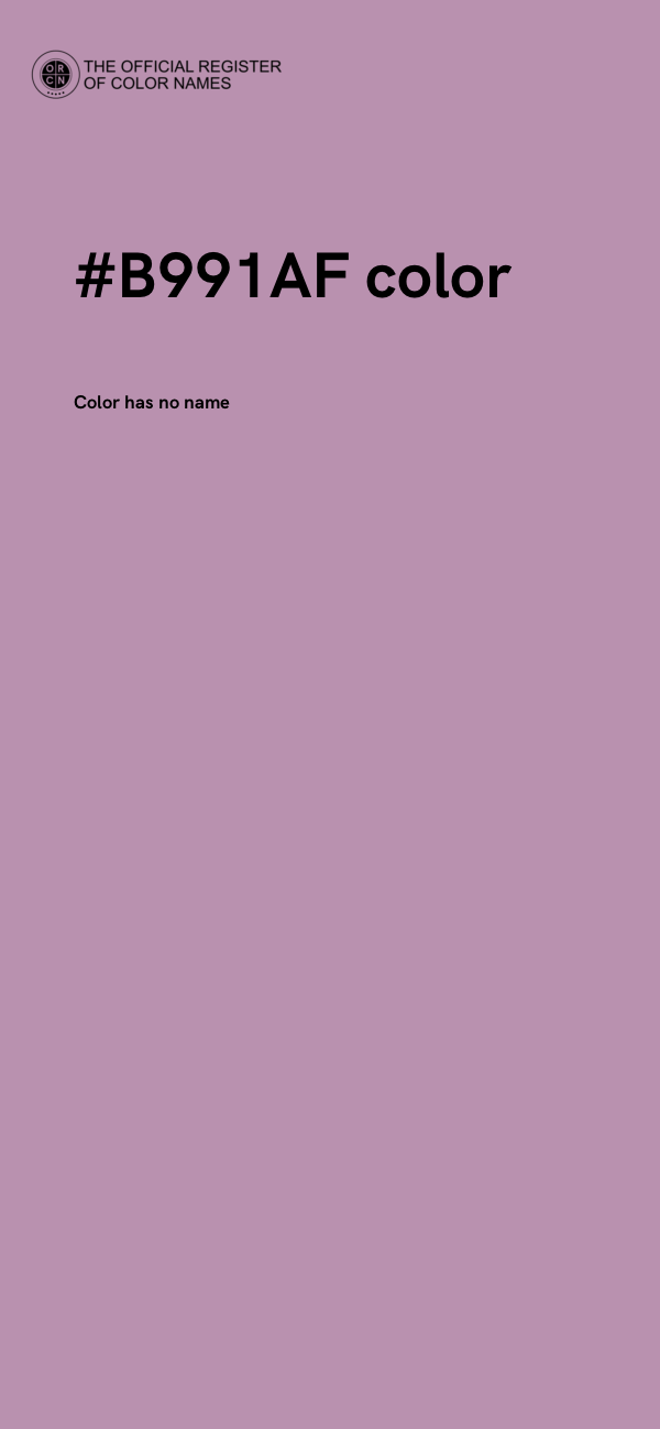 #B991AF color image