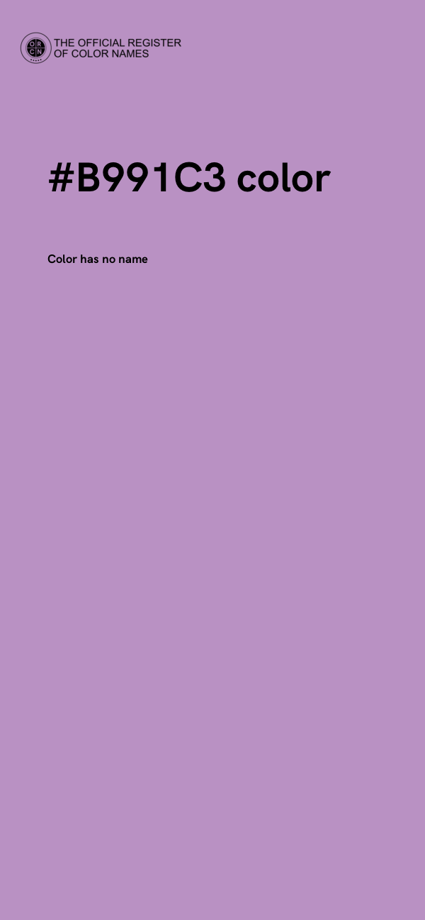 #B991C3 color image