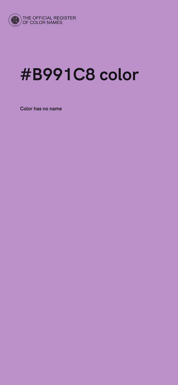 #B991C8 color image