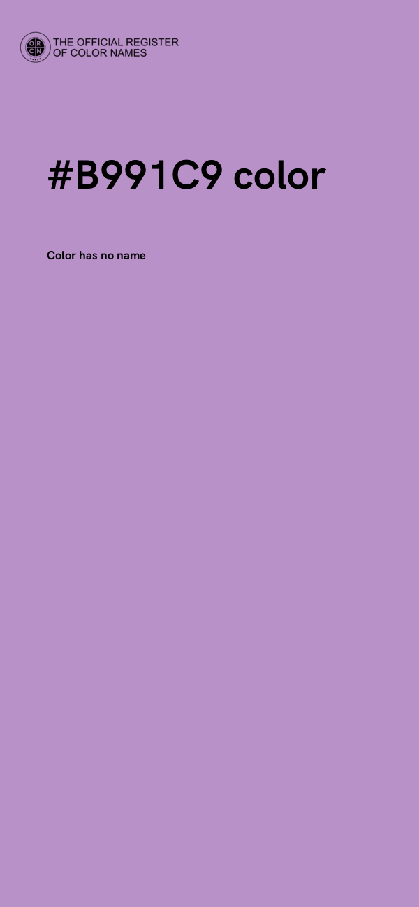 #B991C9 color image