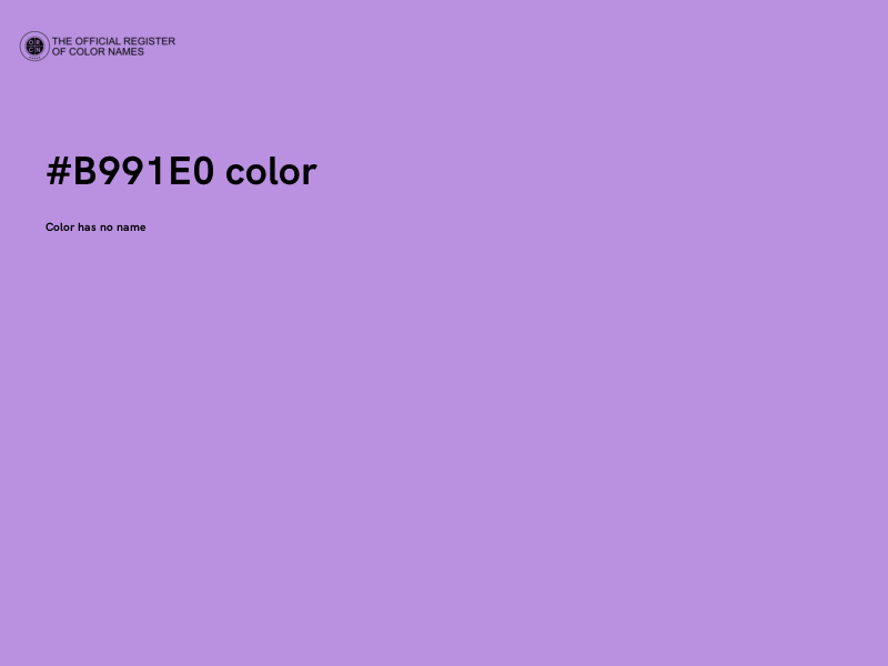 #B991E0 color image