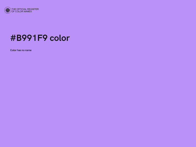 #B991F9 color image