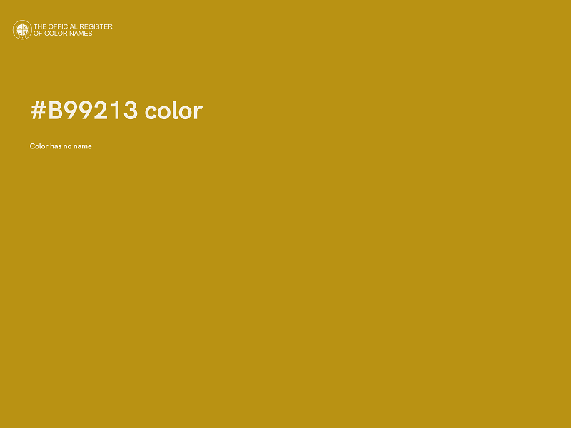 #B99213 color image