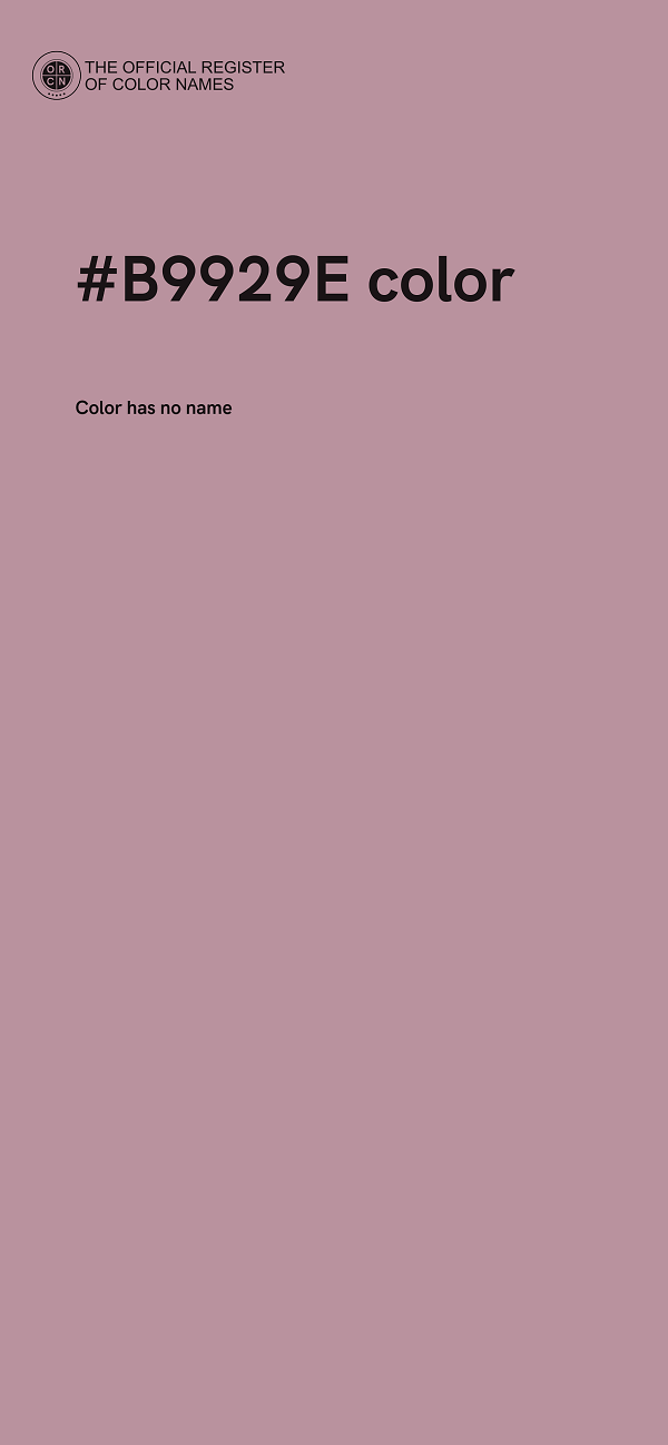 #B9929E color image