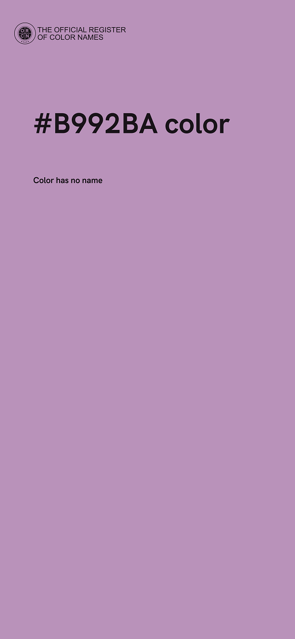 #B992BA color image