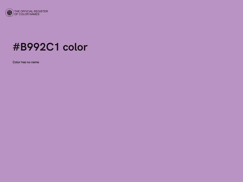 #B992C1 color image