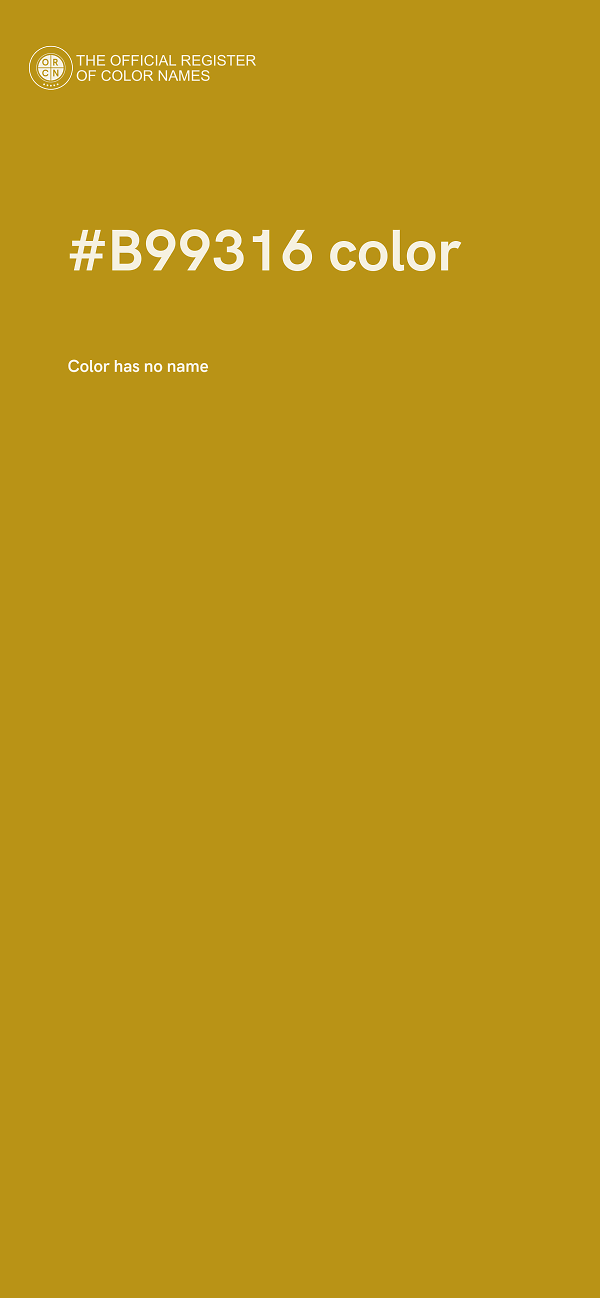 #B99316 color image