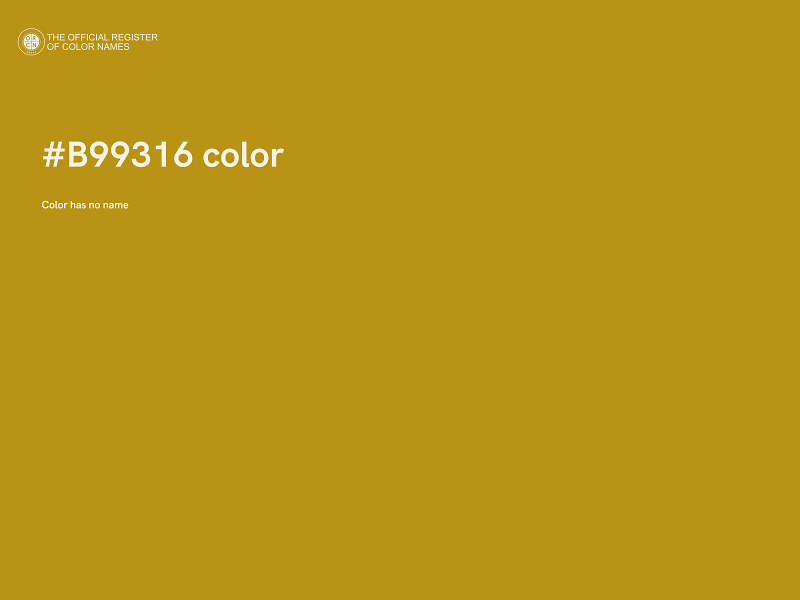 #B99316 color image