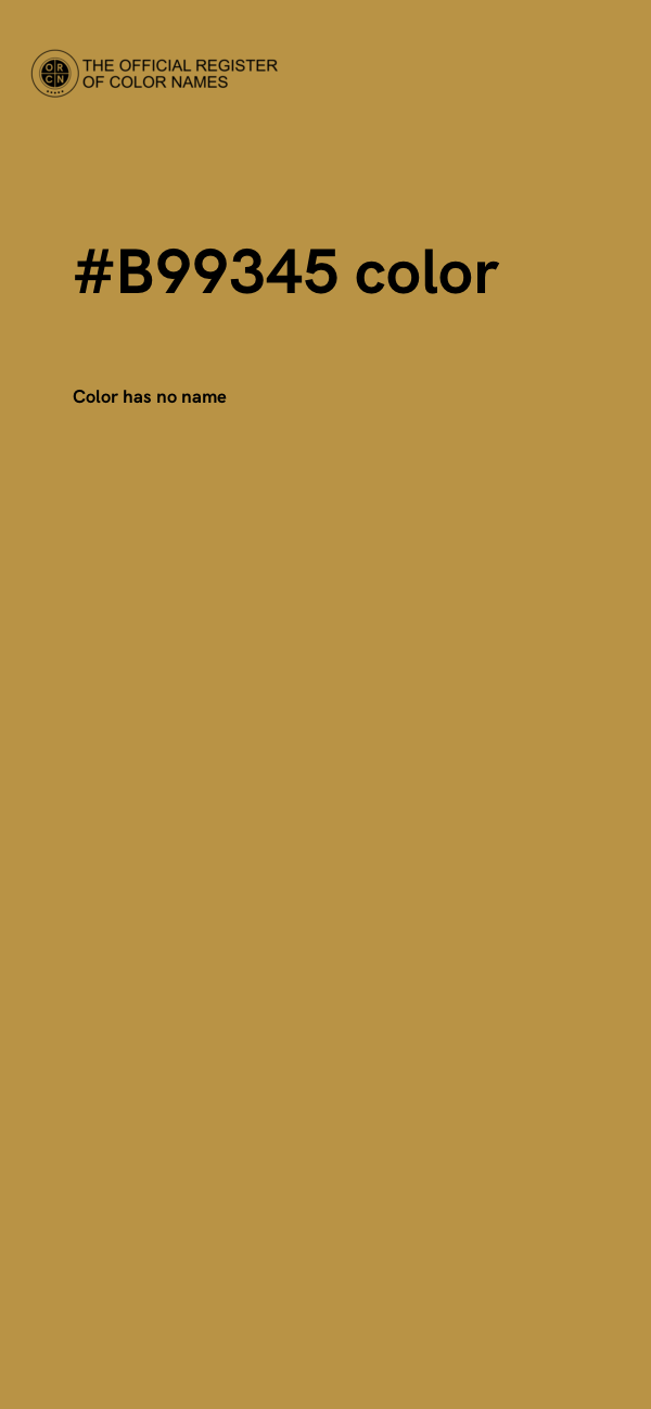 #B99345 color image