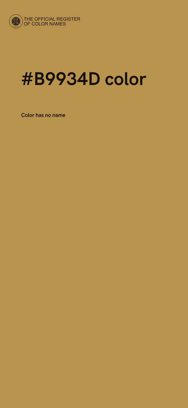 #B9934D color image
