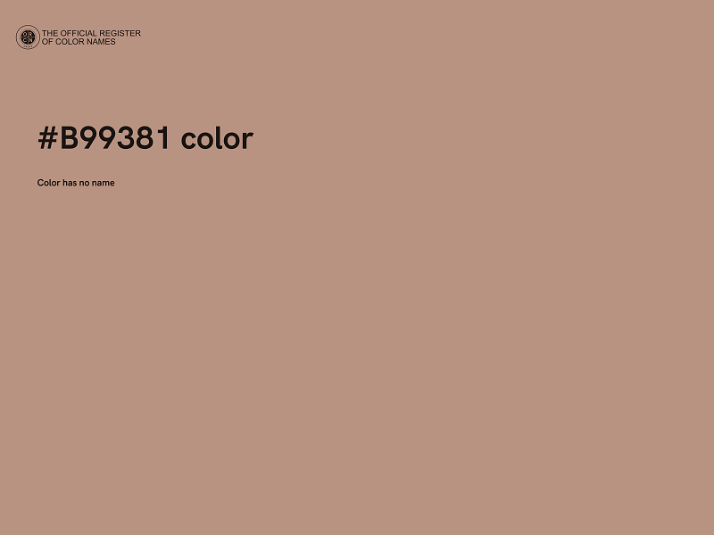 #B99381 color image