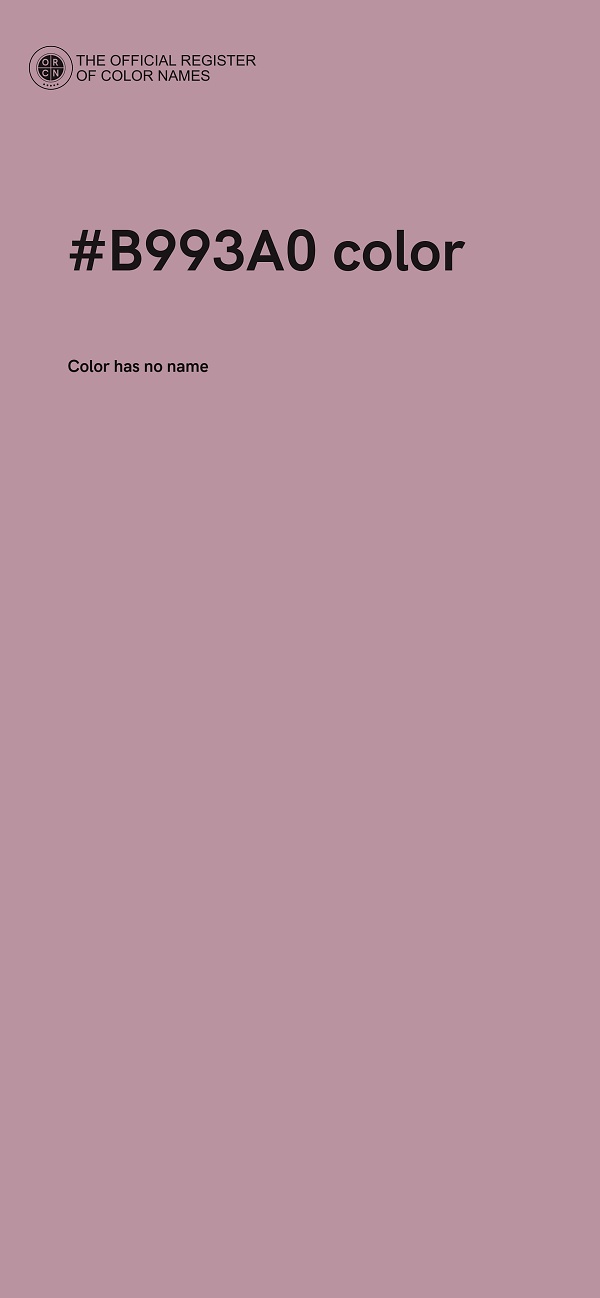 #B993A0 color image