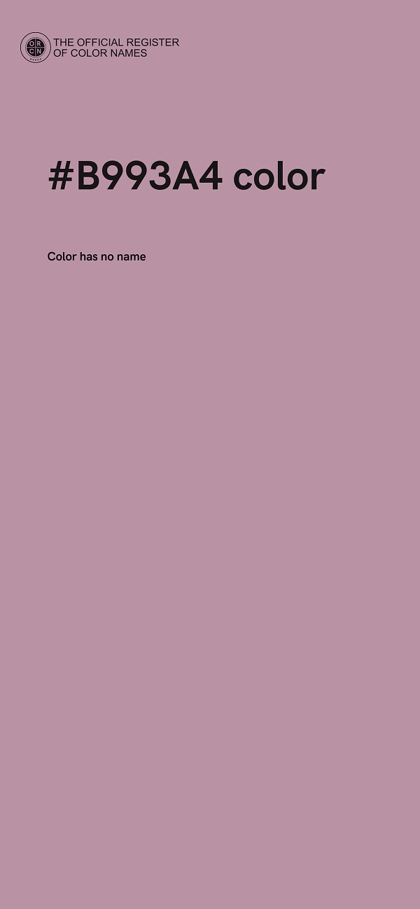 #B993A4 color image