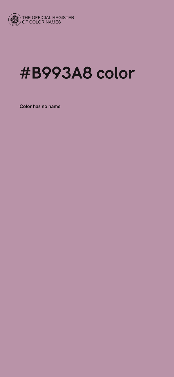 #B993A8 color image